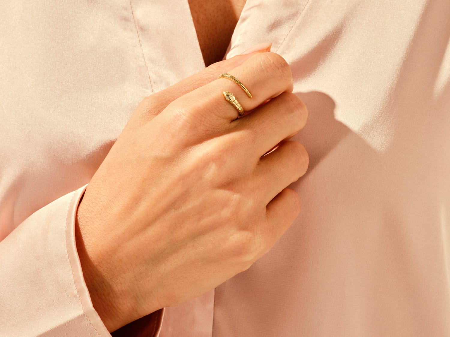 Snake-shaped Open Ring