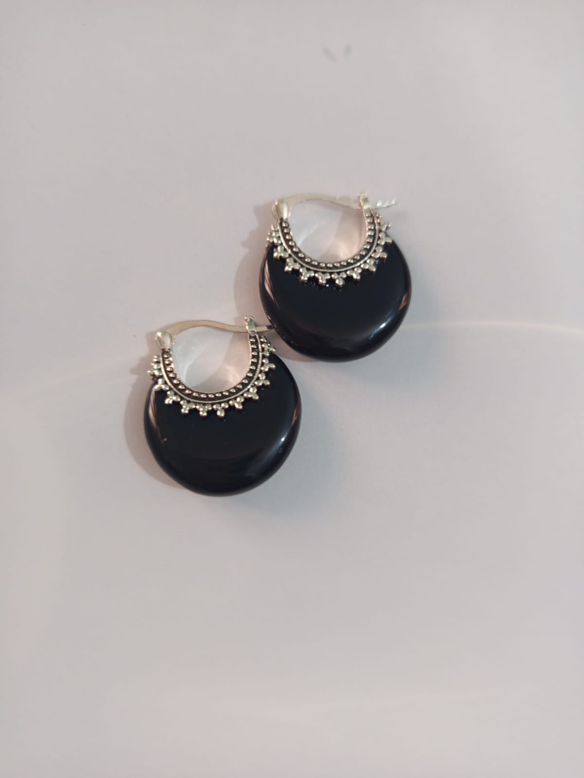 Boho-Chic Turquoise Texture Hoop Earrings for Women
