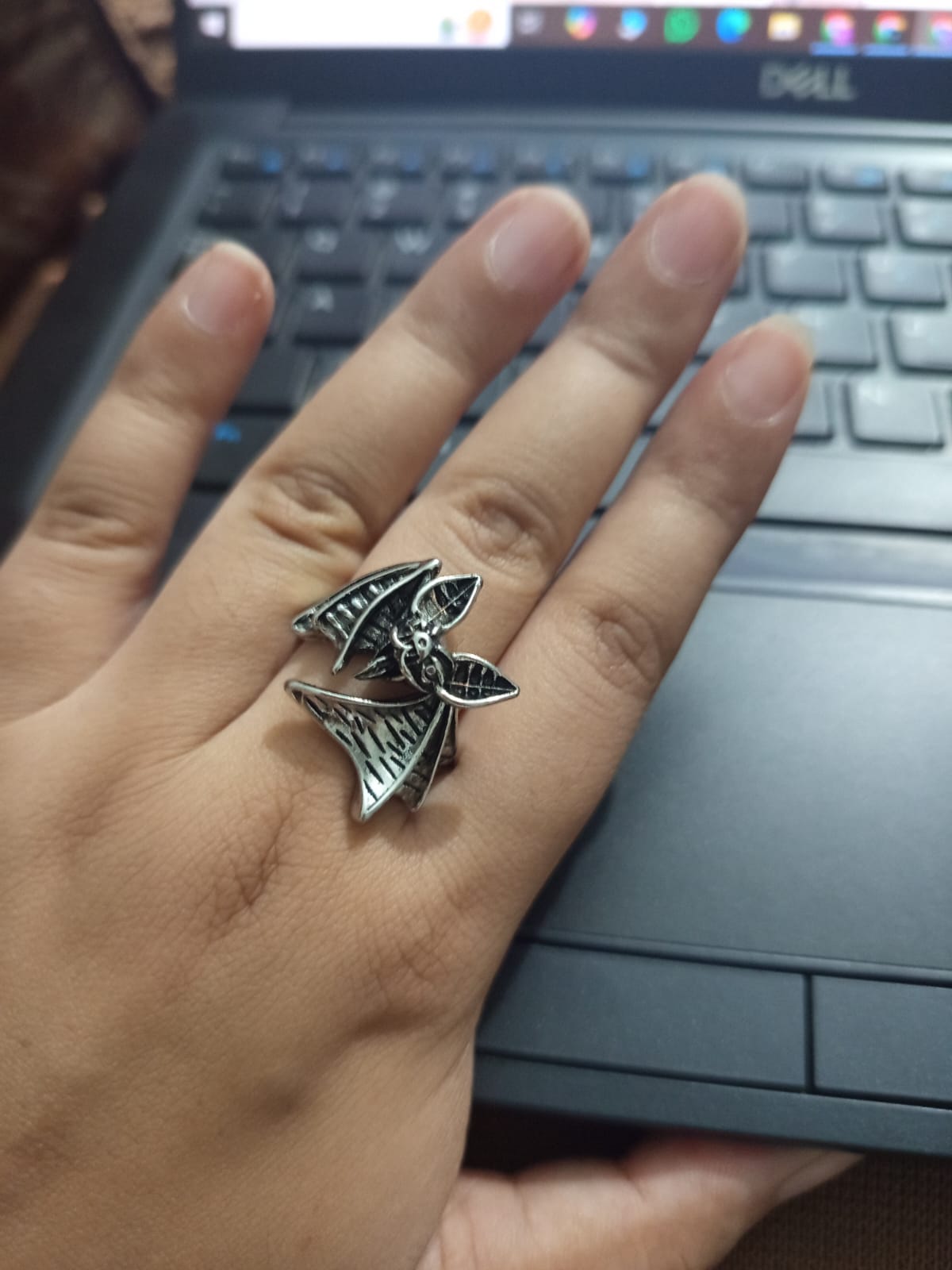 Vintage Gothic Bat Ring