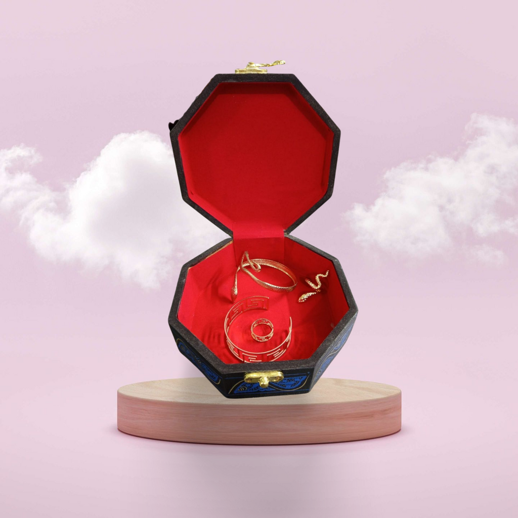 Blue Naqshi Jewllery Box