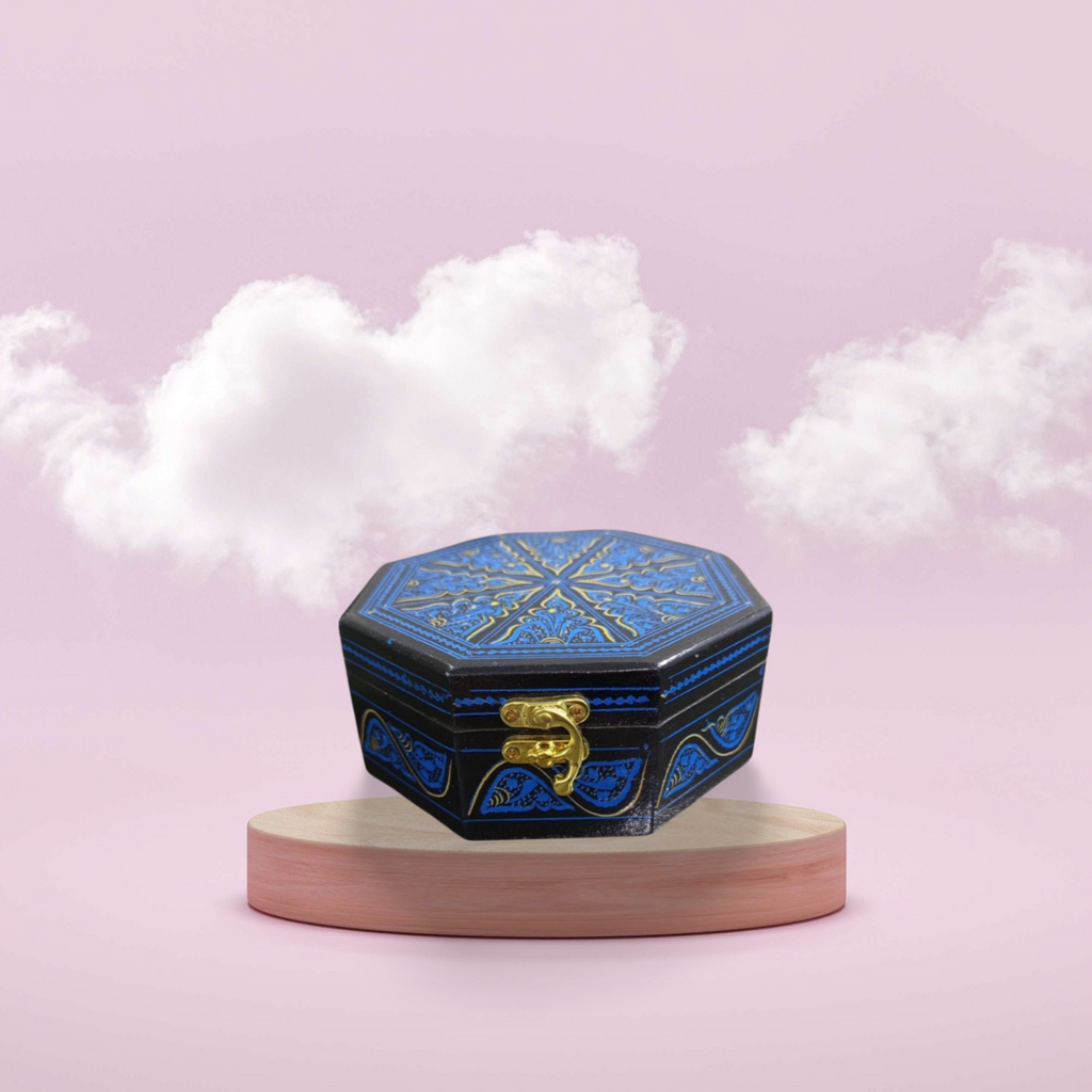 Blue Naqshi Jewllery Box
