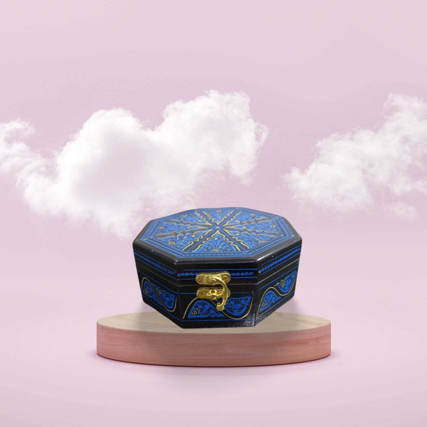 Blue Naqshi Jewllery Box