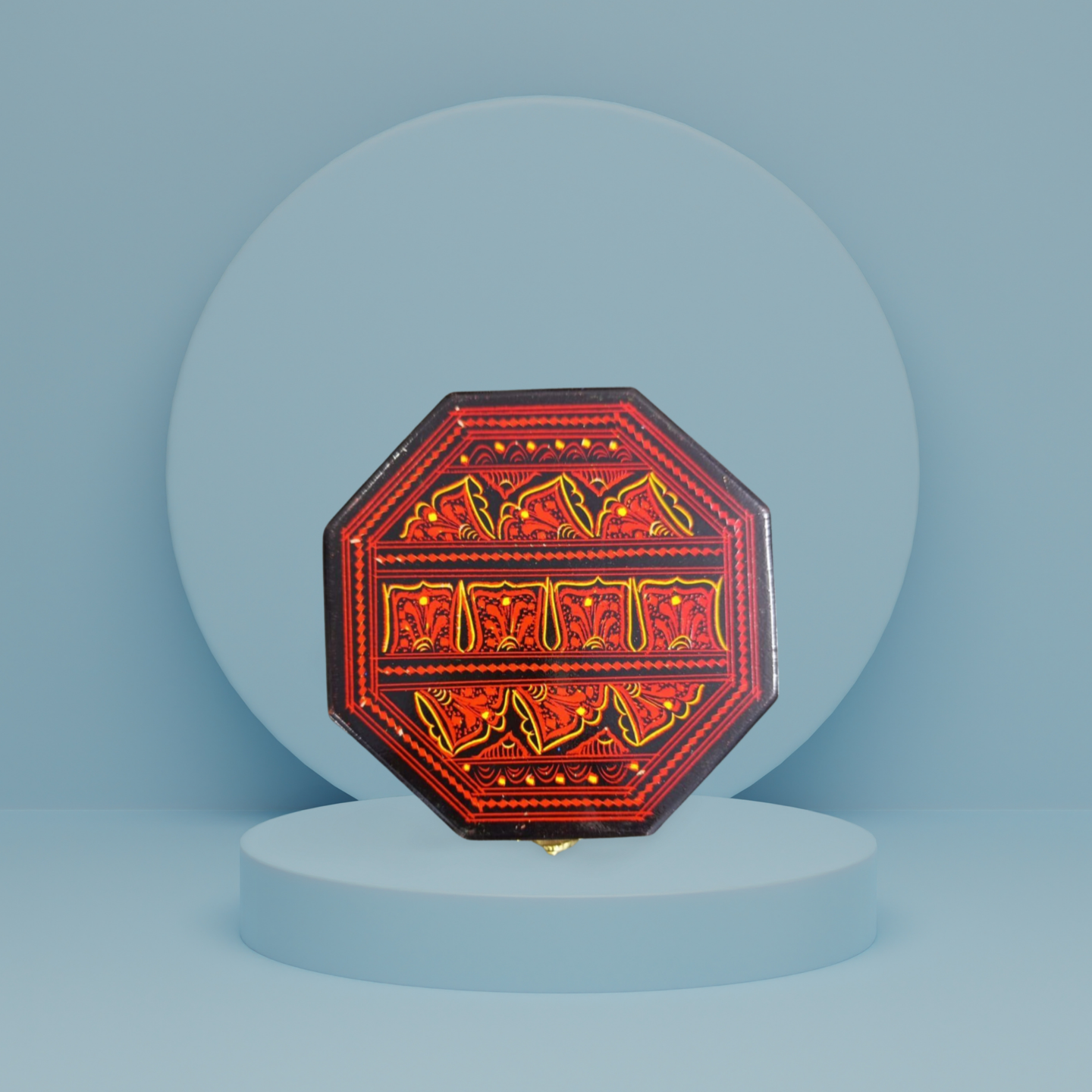 Red Naqshi Jewllery Box
